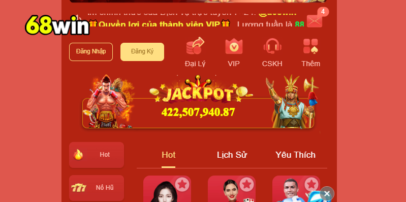 Tại 68WIN, sảnh Xổ Số không chỉ là trò chơi may rủi, mà còn là cơ hội đổi đời thực sự cho mọi hội viên. Dù bạn tham gia lô đề, Keno hay Vietlott, nền tảng luôn mang đến mức thưởng thuộc top cao nhất thị trường, vượt xa nhiều đối thủ khác.